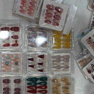 bundle 20 set m long press on nails